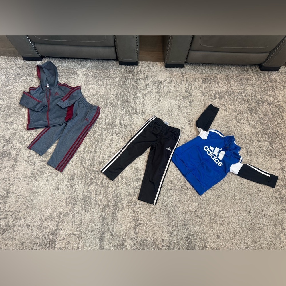 Adidas Toddler 4T Tracksuit Bundle 2 Sets